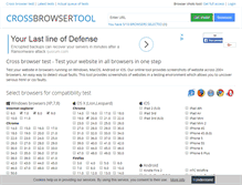 Tablet Screenshot of crossbrowsertool.com